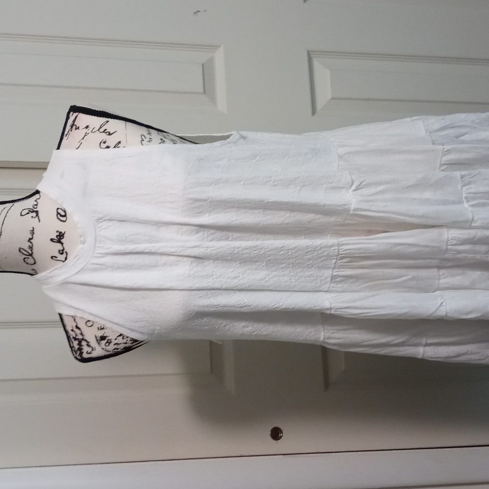 Free People white baby doll top